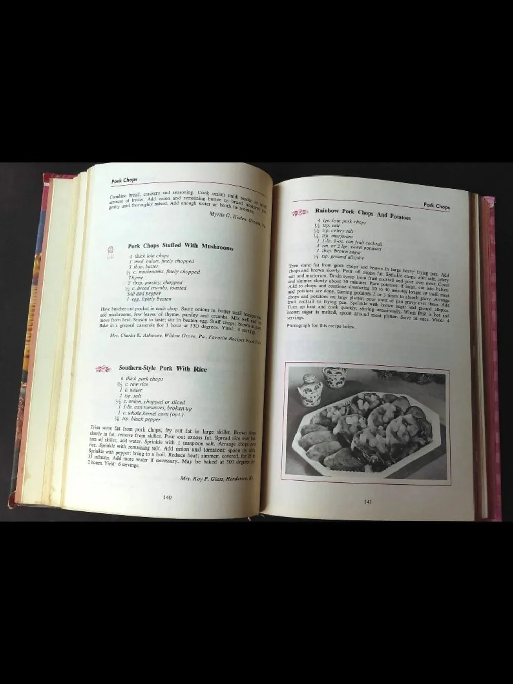 Vintage Favorite Recipes Of America 4 Cook Book Set HC Meats Desserts Salads